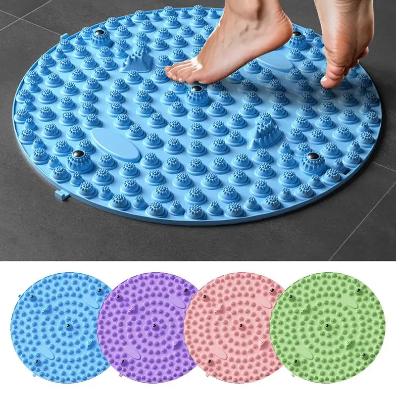 1pcs Feet Relaxing Mat Diameter 55CM Relax And Rejuvenate With This Portable Durable Shiatsu Foot Massager Reflexology Plate Mat