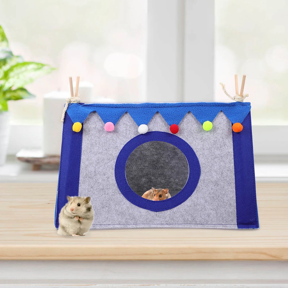 

Cute Bunny Tent Breathable Small Animal Bed Creative Design Attractive Appearance Warm Keeping Hamster Tent Decorative