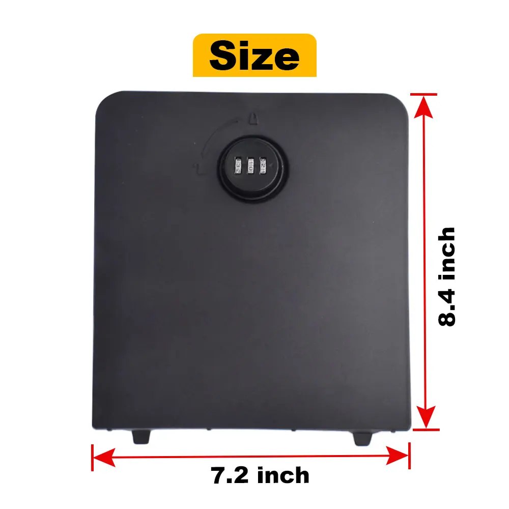 For Ford Maverick 2022-2025 Car Trunk Exterior Bed Side Storage Security Lockbox Cargo Partition Storage Bin with Code Lock