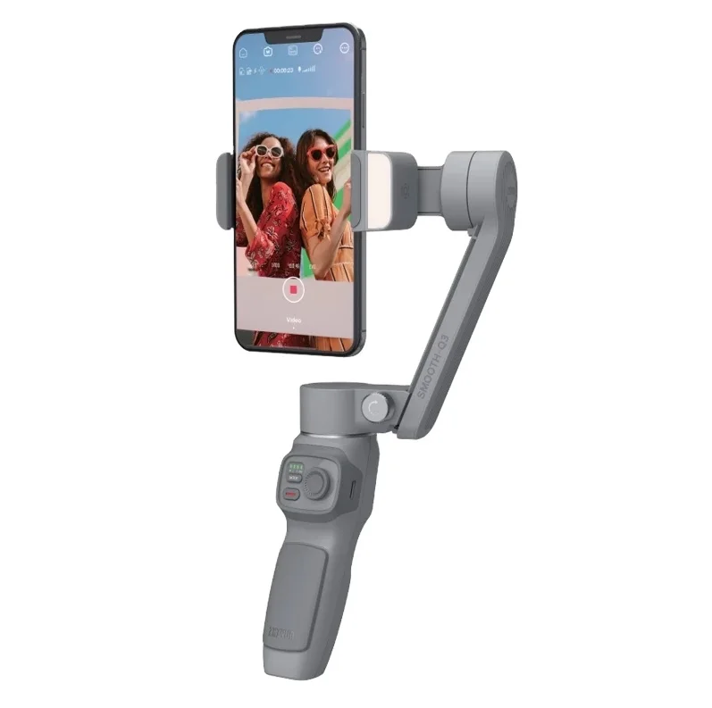 Oficjalne smartfony ZHIYUN SMOOTH Q3 Gimbal 3-osiowy elastyczny ręczny stabilizator telefonu ze światłem wypełniającym