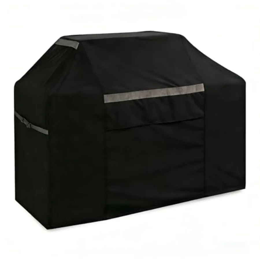 

Чехол для гриля 600D Heavy Duty Flat Top Grill Cover для 4-конфорочного каменного гриля - 67 x 27 x 48 дюймов, водонепроницаемый, устойчивый к УФ-излучению и выцветанию, для использования на открытом воздухе.