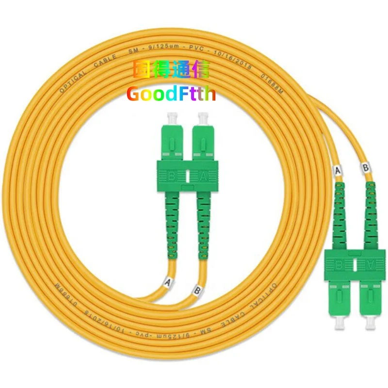 

Патч-корд SC/APC-SC/APC SC-SC APC SM G652D G657A1 G657A2 Дуплексная перемычка Патчкорд 0,5–300 м Кабель GoodFtth