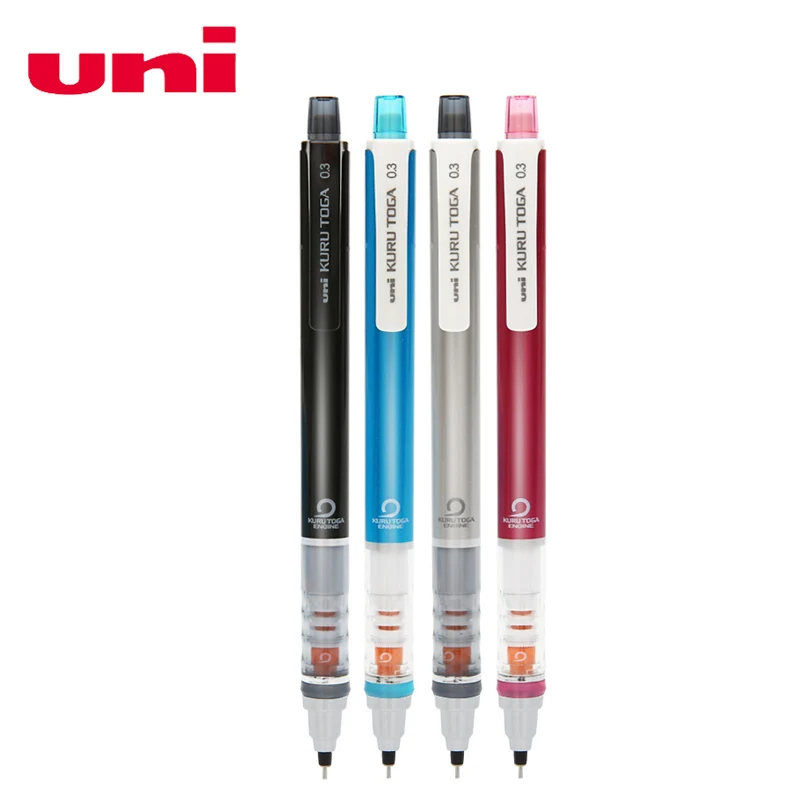 1Piece Japanese Uni Kuru Toga Mechanical Pencil M3-450 0.3mm Stationery Automatic Rotary Anti-Breakage Lead School Supplies