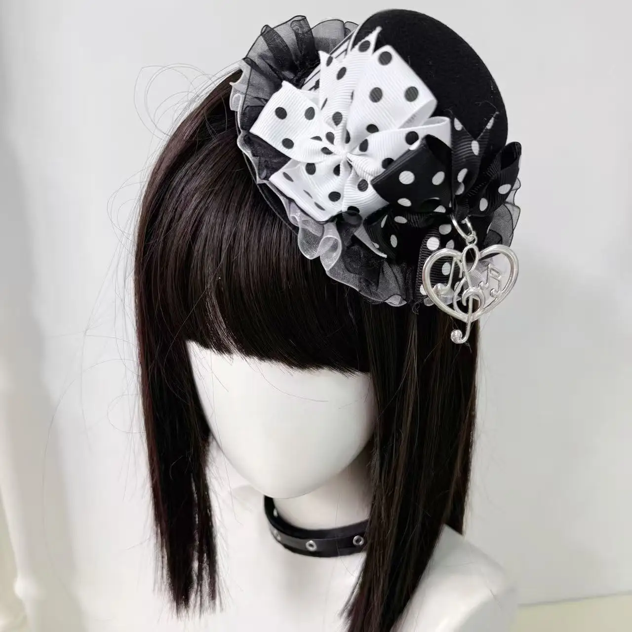 Wave Dot Note Bowknot Y2K Women's Hair Band Japanese Sweet Anime Cute Hair Ornament Lolita Jk New Style Hair Band