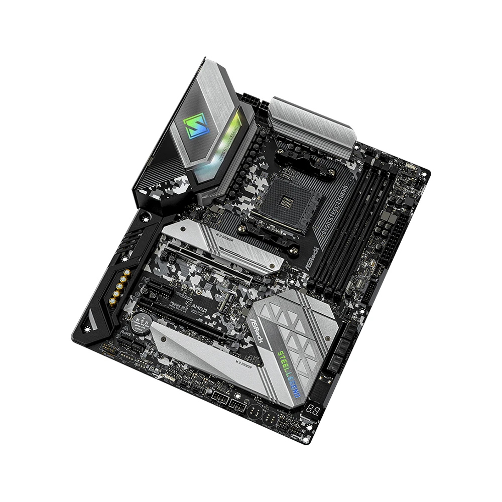 اللوحة الأم ASRock الجديدة B550 Steel Legend AMD AM4 تدعم 5800X3D 5700X 5600G CPU 4xDDR4 4533MHz 128GB M.2 HDMI PCIe4.0 ATX #5
