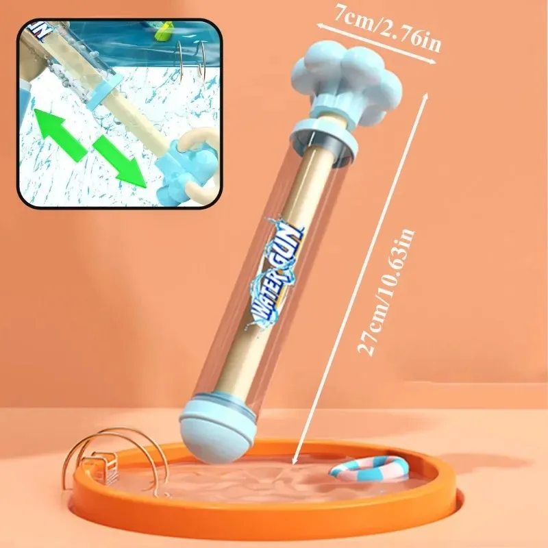 ดอกไม้ไฟสเปรย์ของเล่นดึงกลับปืนฉีดน้ํากลางแจ้ง Splash เกมสําหรับสระว่ายน้ําสนามหญ้ากิจกรรมเด็กฤดูร้อน Interactive Beach ของขวัญ