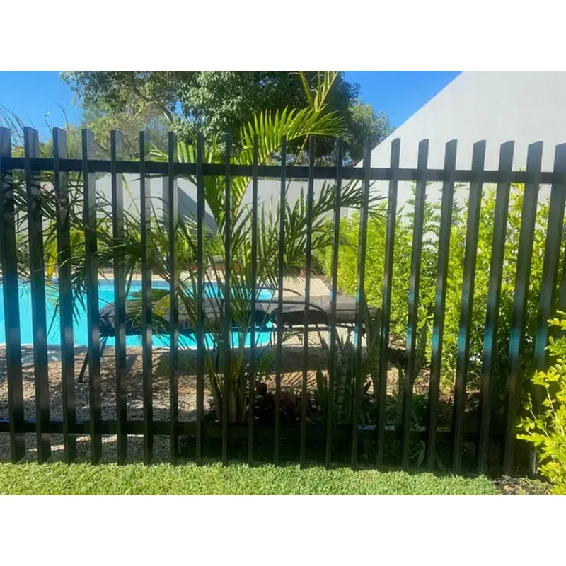Black/White Aluminum Powder Coated Welded Slat Fencing Panels Outdoor Garden Privacy Rust Free 6ft 5ft Blade Fence Panels