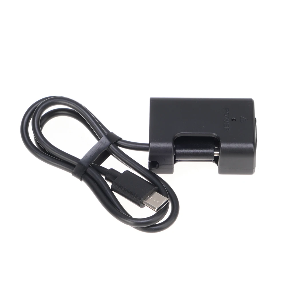 Fotga NP-FW50 Dummy Batterij + Type-C Voeding Rechte Lijn (50Cm) Voedingsadapter Voor Monitor/Camera Voor Kabellichtaccessoire