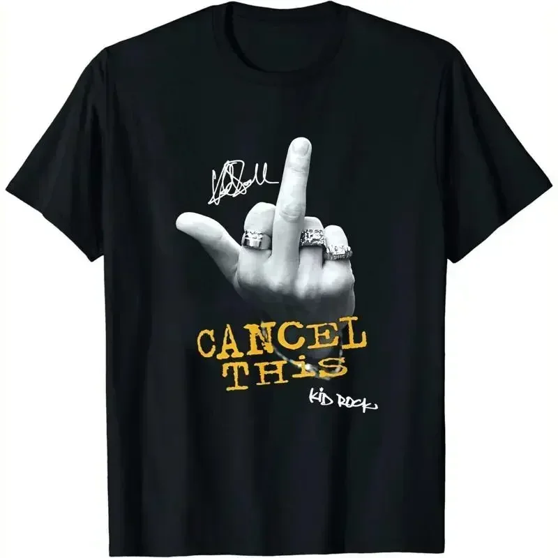 Rare Kid Rock Cancel This Finger T Shirt Family Men All Size