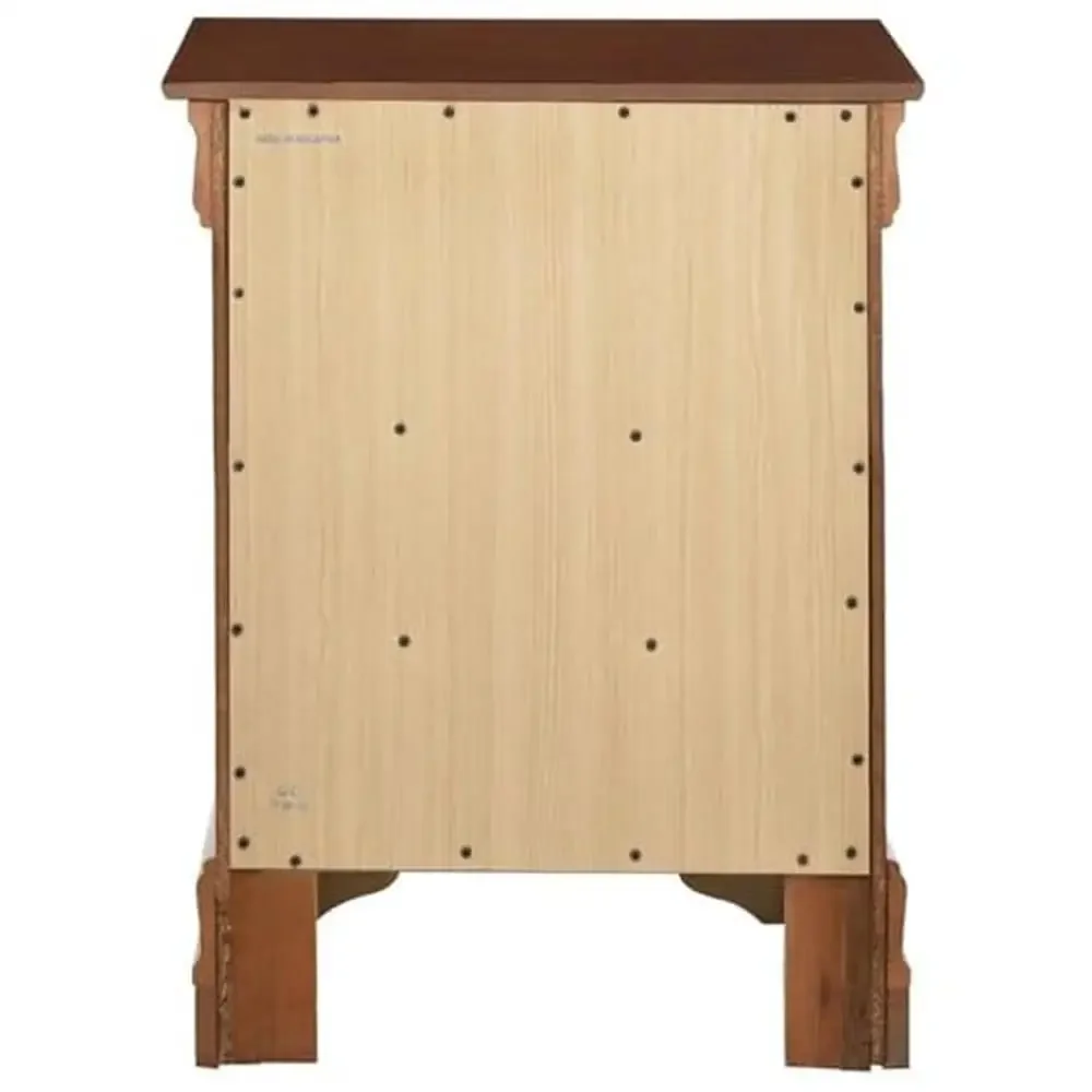 Traditional Cherry Wood Louis Phillipe 3 Drawer Nightstand- Dovetailed Drawers Fully Assembled 16"D x 21"W x 29"H Rectangular image 5