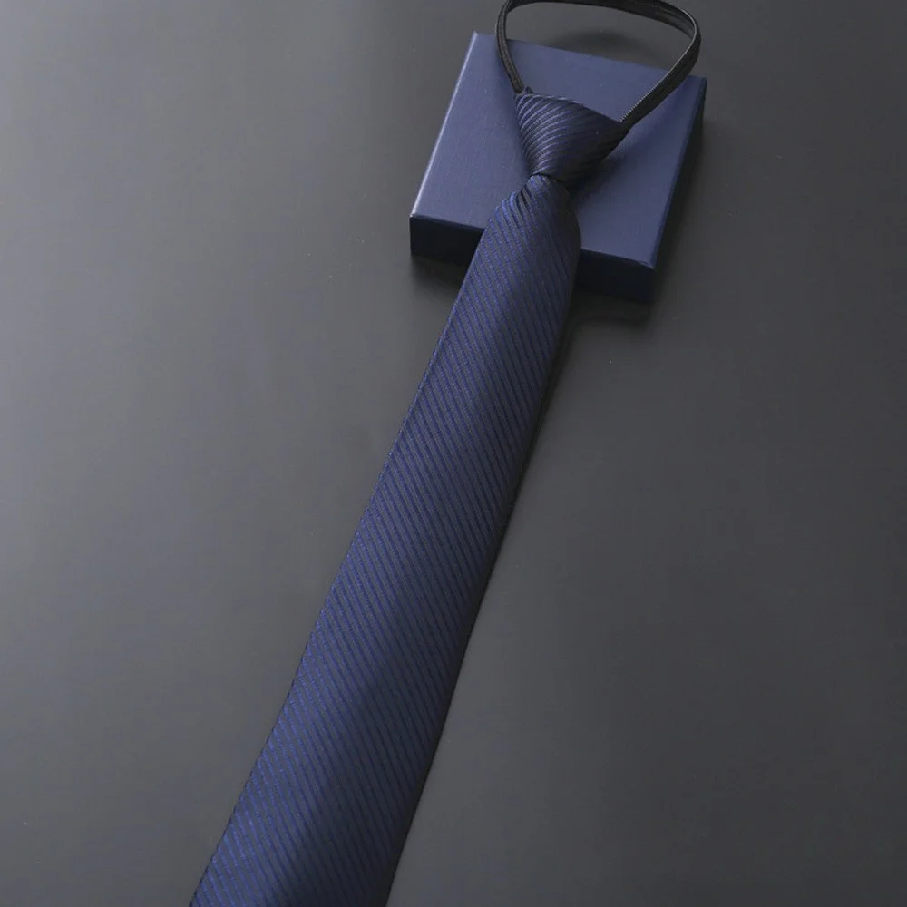Professionelle Herren-Krawatte mit Reißverschluss, 8 cm, für Business, formelle Anlässe, Arbeit, Mode, Herren-Krawatte für Meetings, Hochzeiten, Alltag. – Detail 21