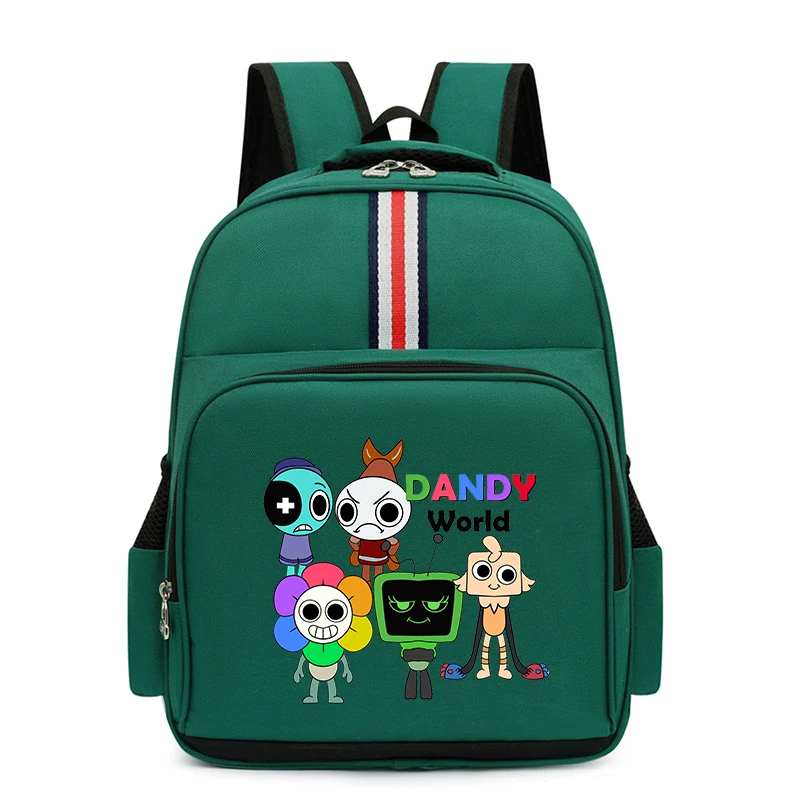 Quente novo dandys mundo impressão mochila para menina menino estudante daandy mundo sacos de escola crianças bookbag estudante primário saco de escola