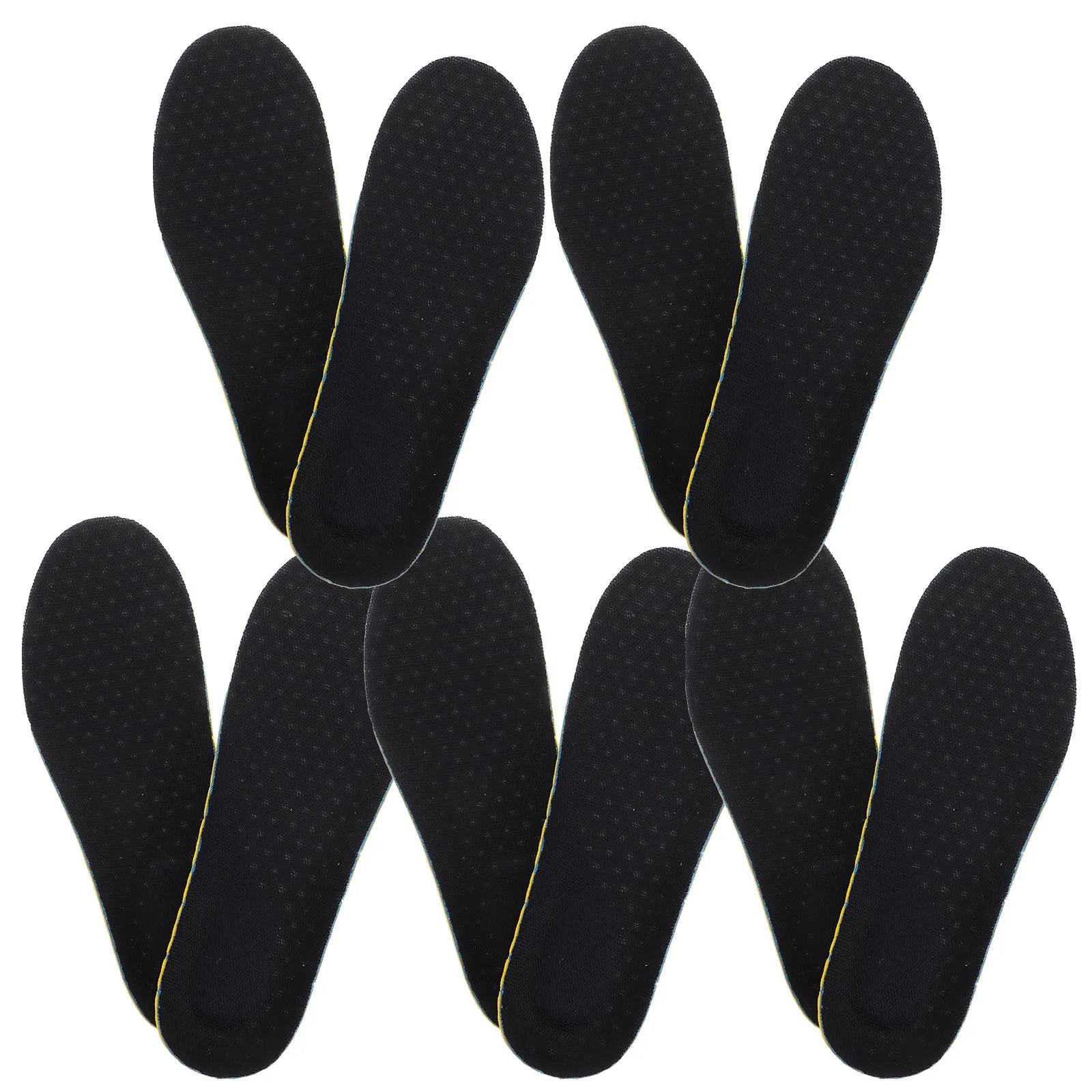 

5Pairs Men Height Increase Insoles Breathable Cushion Shoe Inserts Shockproof Non Slip Arch Support Daily Wear Size 36