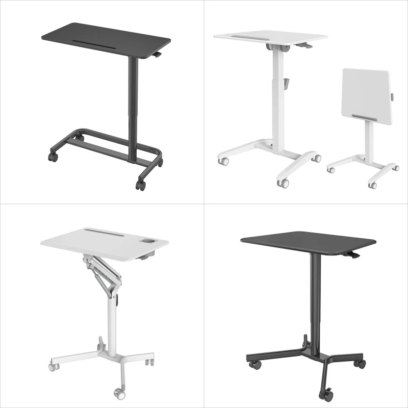 مكتب رفع متنقل وسهل التخزين وقابل للطي ومكتب كمبيوتر وطاولة بجانب السرير