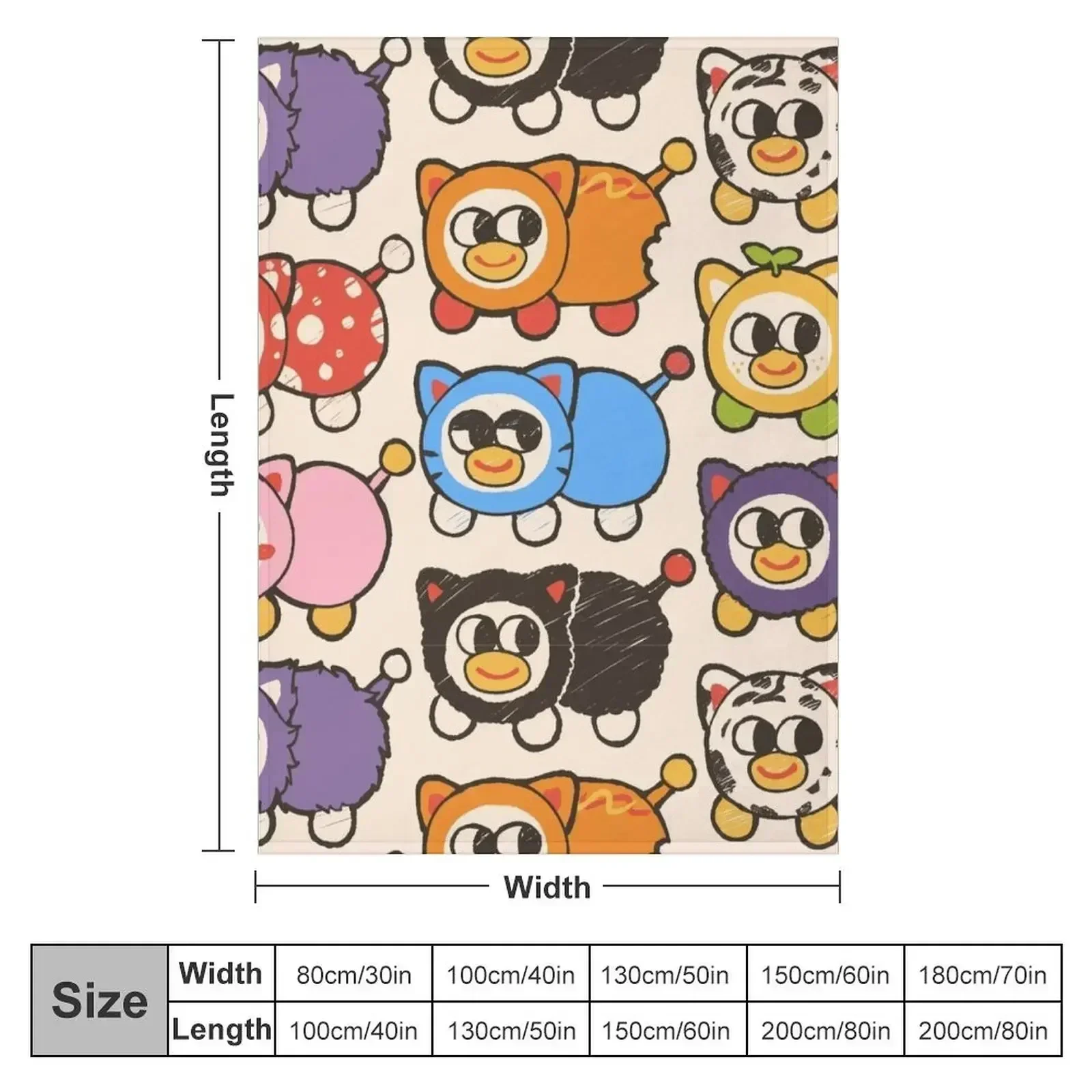 peepy pattern Throw Blanket anime Furrys Soft Plush Plaid Blankets