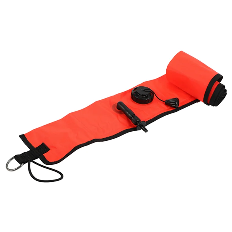 

A18E-5X 1M Scuba Diving Inflatable SMB Surface Signal Marker Buoy Visibility Float Signal Tube Sausage,Red