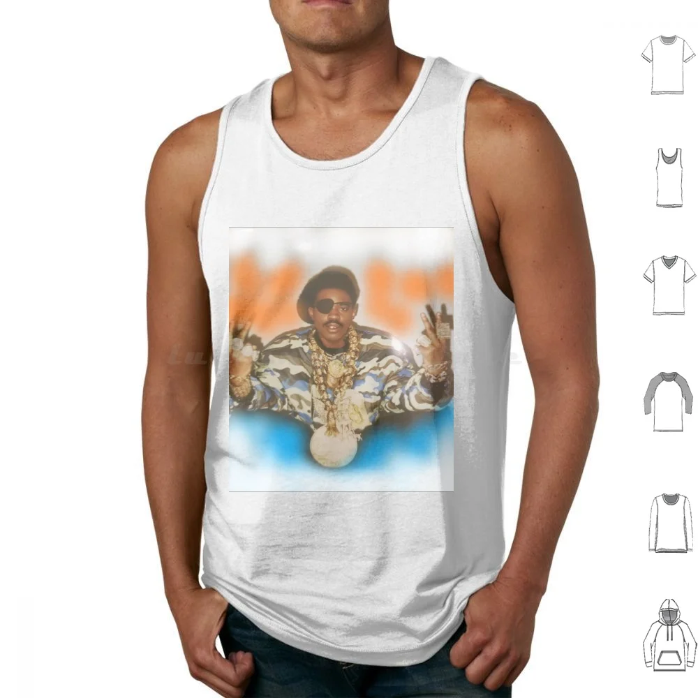 The Ruler Tank Tops Vest Sleeveless Slick Rick The Ruler Rap Hip Hop New York Old School Lick The Balls The Great Adventures