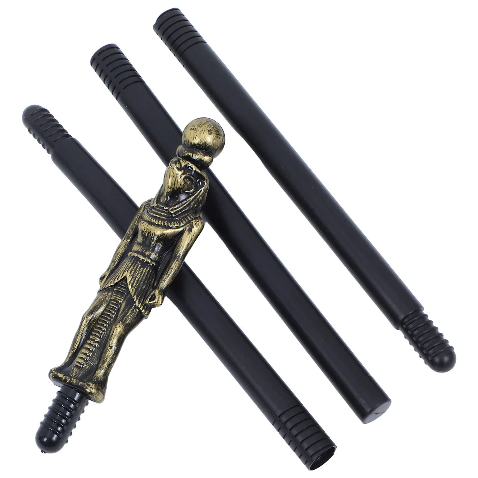 

Halloween Scepter Pharaoh Plastic Ancient Egyptian Costume Staff Walking Cane Mystical Party Prop for Adults