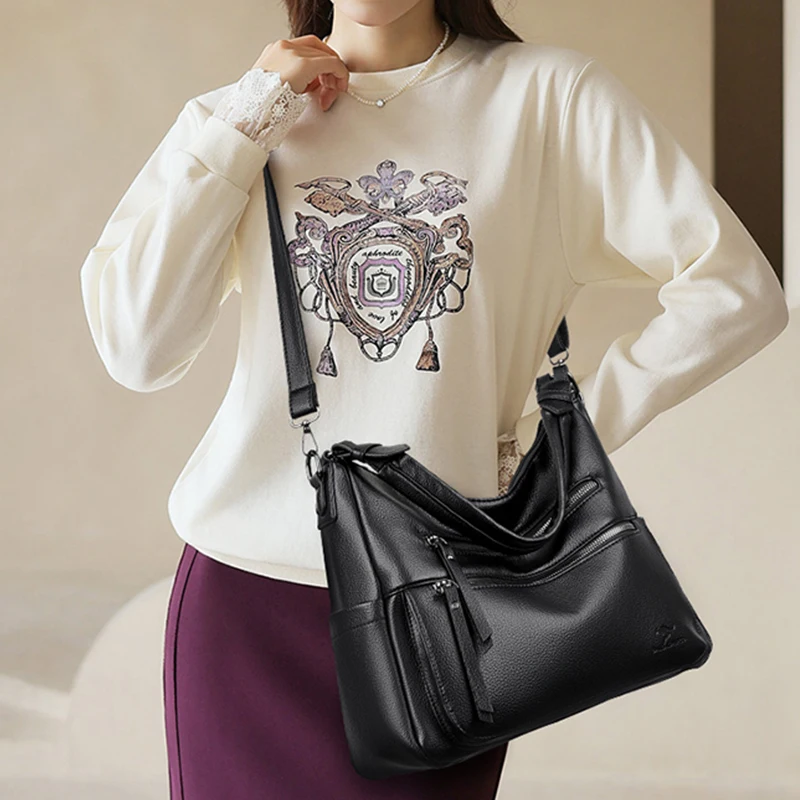 

Women Luxury Design Tote Bags Large Capacity Handbag Fashion High quality PU Shoulder Bags Trendy New Shopping Bag Purse wallet