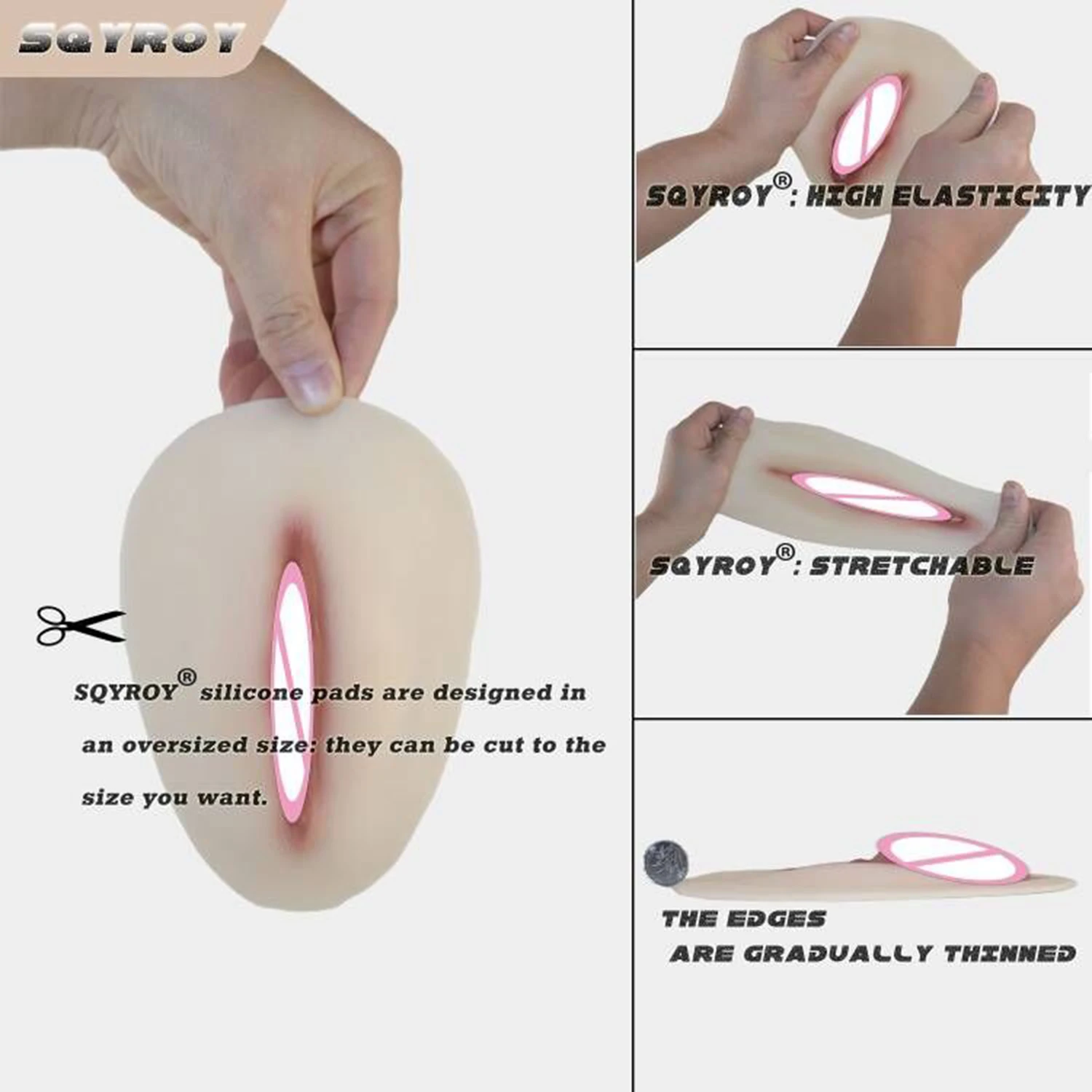 Large size Silicone Crossdressing Pad Fake Pussy Piece Crossdressing Small Toys Male Crossdressing Cosplay