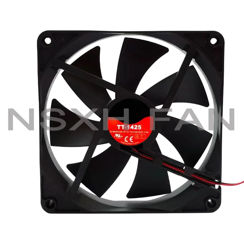 Ventilador de Refrigeração ATX, TT-1425, A1425L12S, 14cm, 1425, 12V, 0.30A, Novo