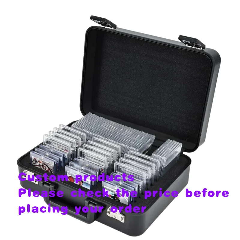 custom.Custom.Premium Durable Single Style Midcentury Design Trading Card Wicker Aluminum Storage Box