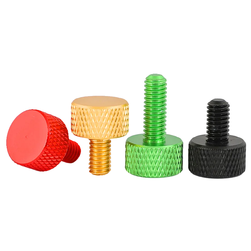 M3 M4 M5 M6 الملونة الألومنيوم اليد تشديد الإبهام مسامير مخرش الجناح مسامير بأكسيد مناسبة DIY بها بنفسك إطارات الكمبيوتر الرئيسية الجانب