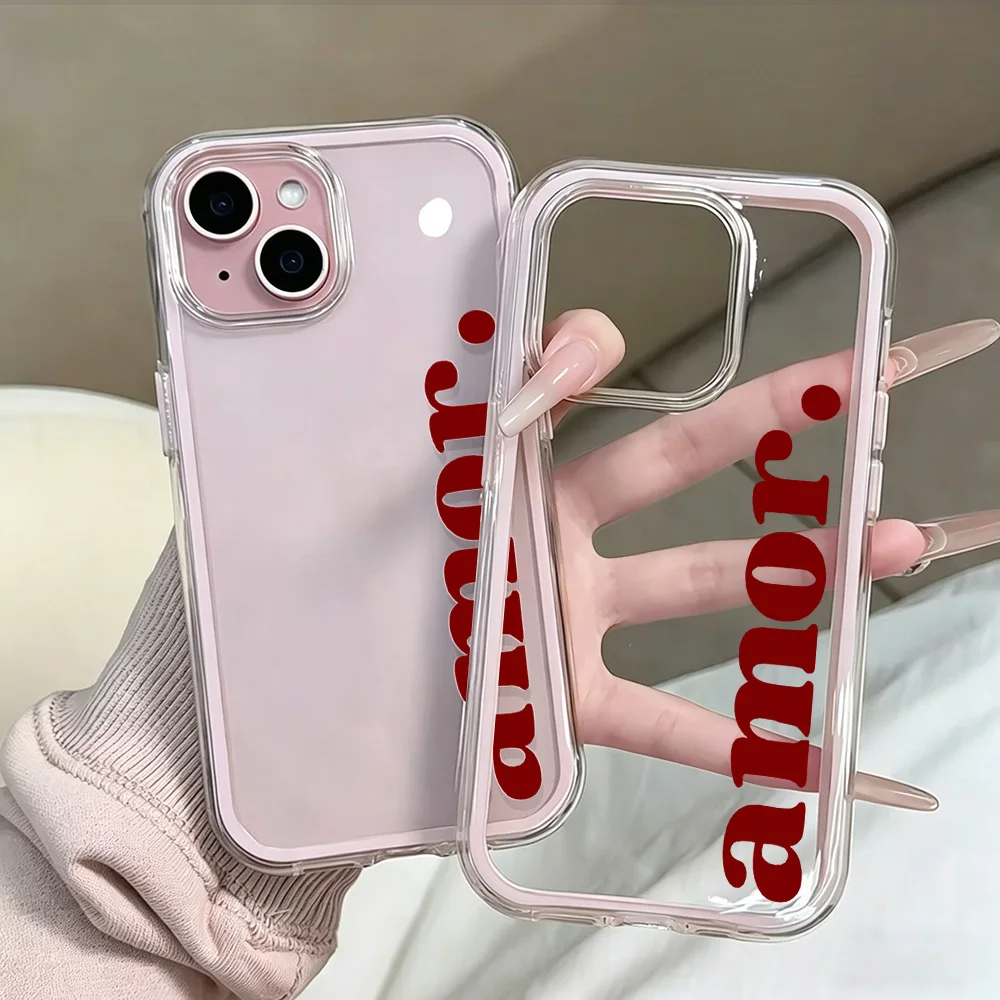 Creative Amor Handyhülle für Samsung Galaxy S26 Ultra S25 S24 edge s22 s23 Plus FE A57 A54 A55 A16 A35 A36 A37 5G Transparente Hülle – Detail 6