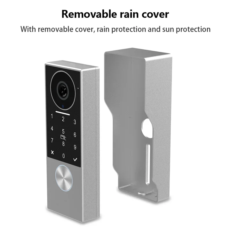 اتصال داخلي عبر الفيديو، كلمة المرور، تمرين البطاقة، فتح الخطين، واي فاي، نظام جرس الباب، حماية أمنية تعمل باللمس Tuya Smart 1080P