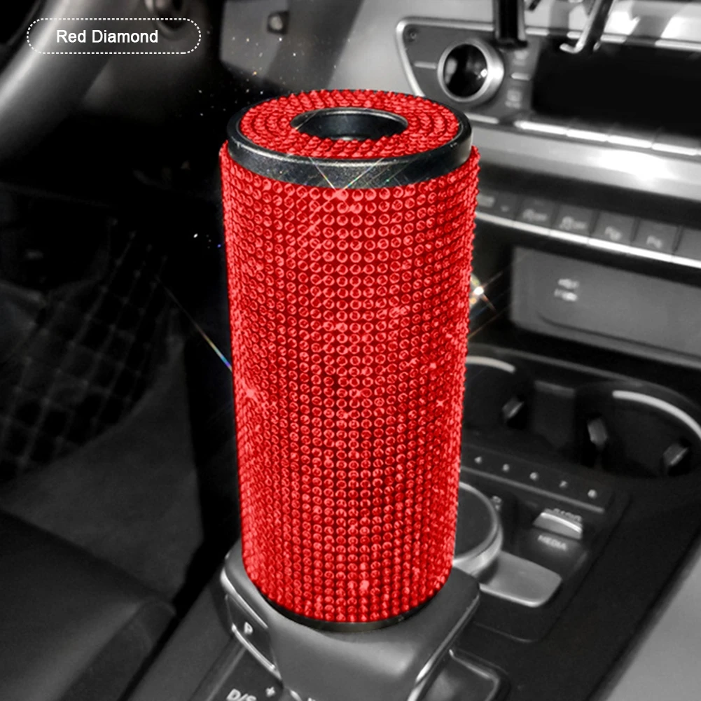 

Red Diamond Bling Crystal Car Tissue Box Car Tissue Paper Case Girls House Creative Diamond Paper Towel Box Car Accessories