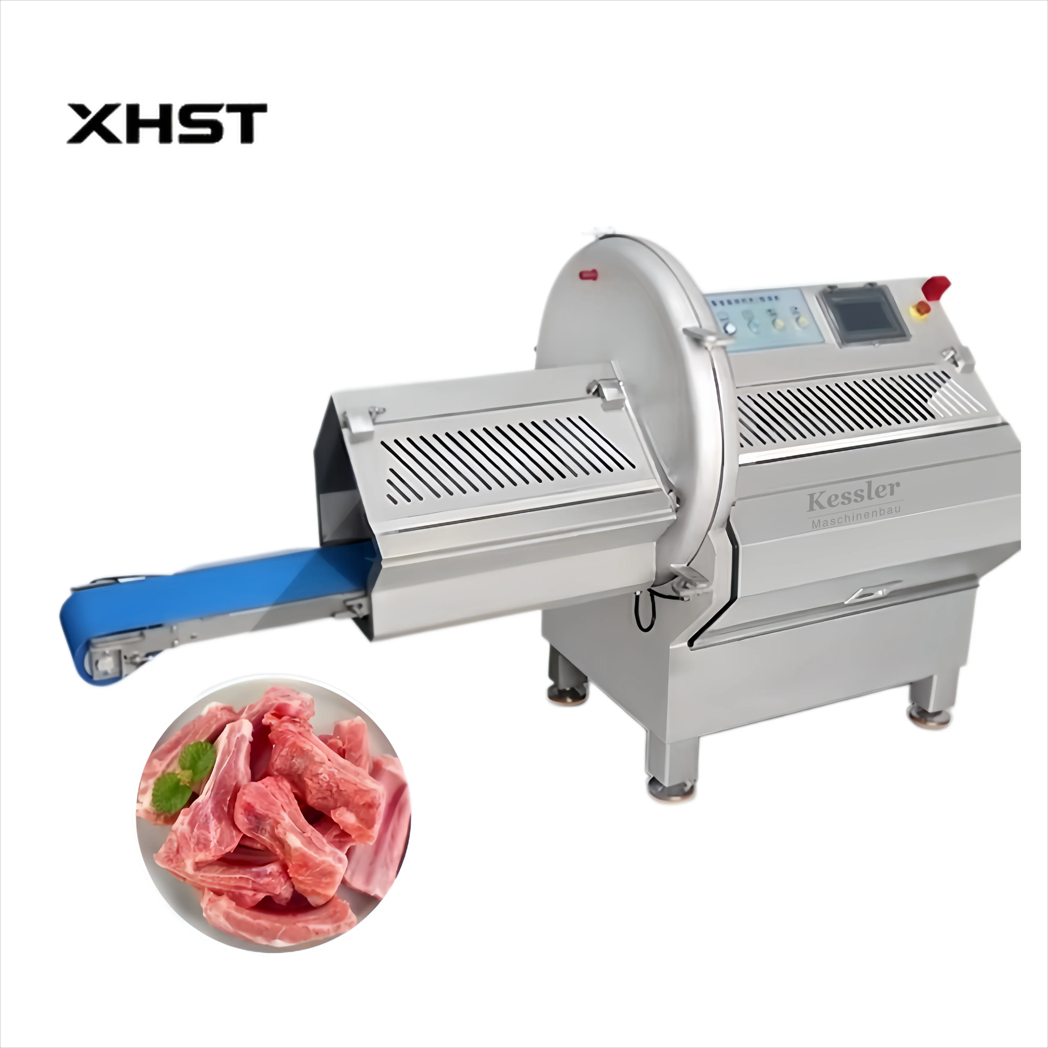 Automatic Chicken Breast Smoked Salmon Fish Meat Multi-Angle Slicer with Touchscreen Operation Durable