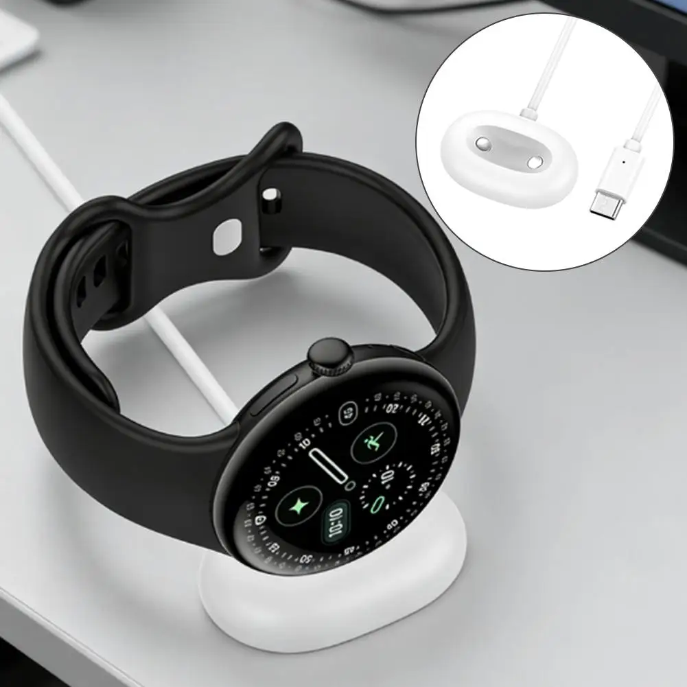 

Зарядный кабель USB-C для Google Pixel Watch 4 — магнитная зарядная док-станция 41 мм и 45 мм, портативный шнур для зарядки часов