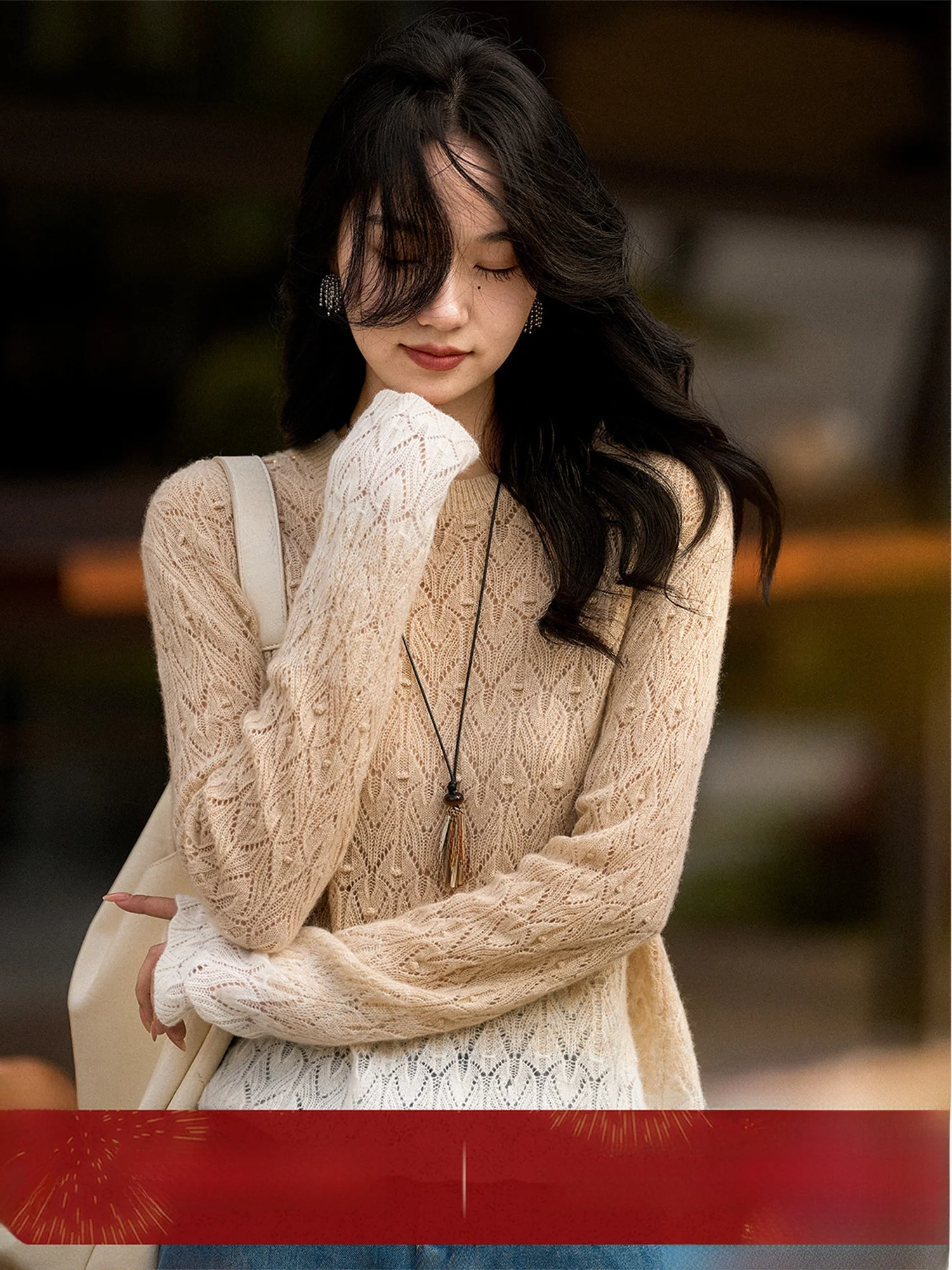 

Symphony Chapter Knitwear adient Color Camere Woolen Sweater Soft Regular Fit Long Sve round Ne Warm Daily Wear