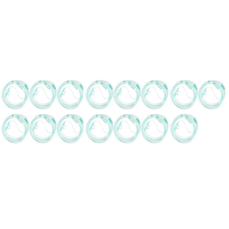 A04F-90Pcs ออกซิเจน Cannulas 2 เมตร Nasal Cannula นุ่มจมูกออกซิเจนท่อ O2 Cannula สําหรับผู้ใหญ่