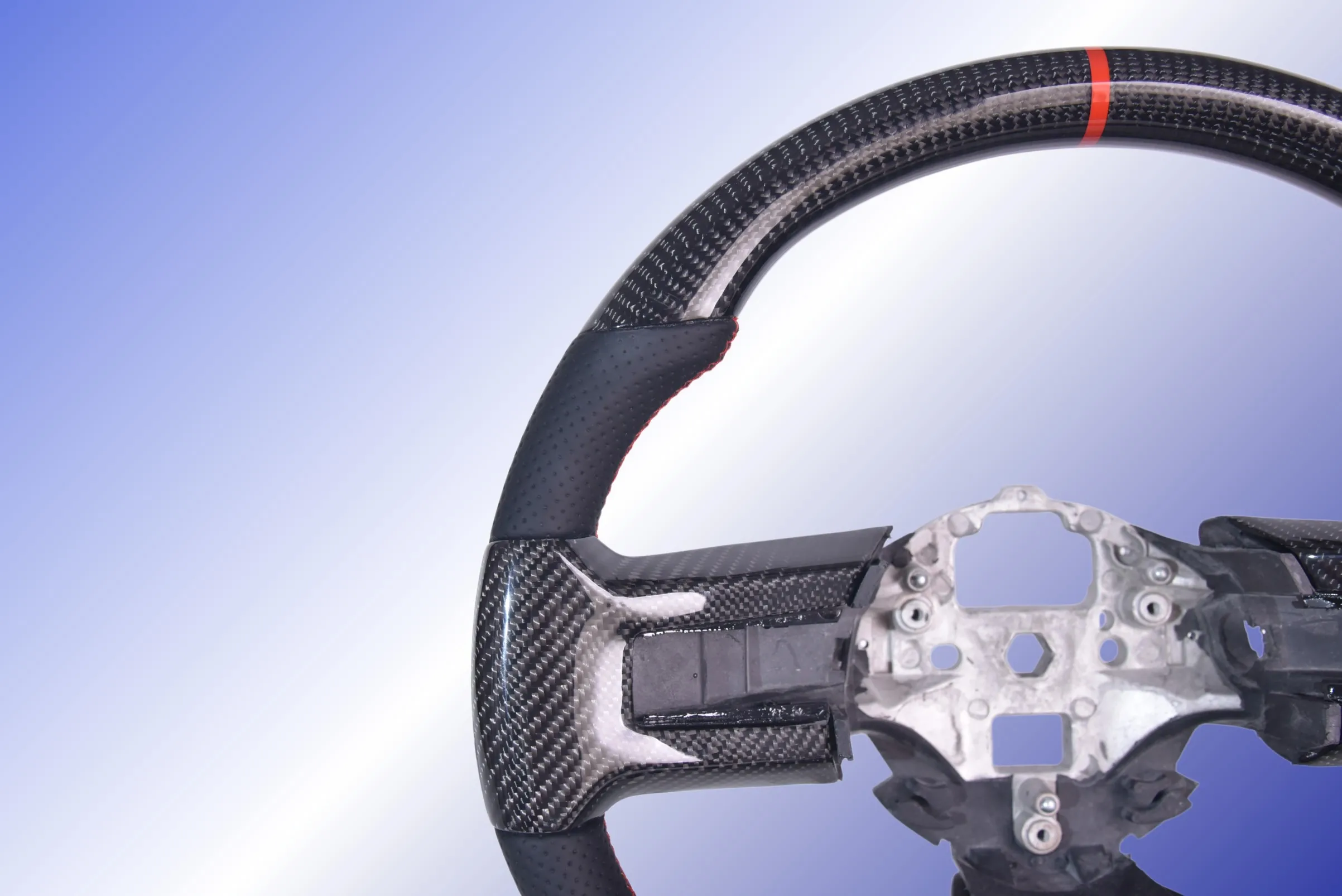 

Replacement Real Carbon Fiber Steering Wheel for Ford Mustang EcoBoost GTV6 Shelby GT350 GT500 2012-2014