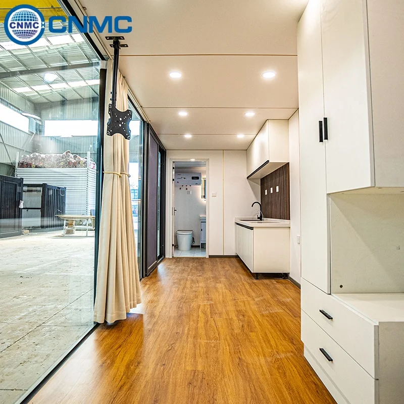 Apple Cabin Portable Prefab Building Factory Pre Assembled Complete Interior Facilities For Living Commercial Use