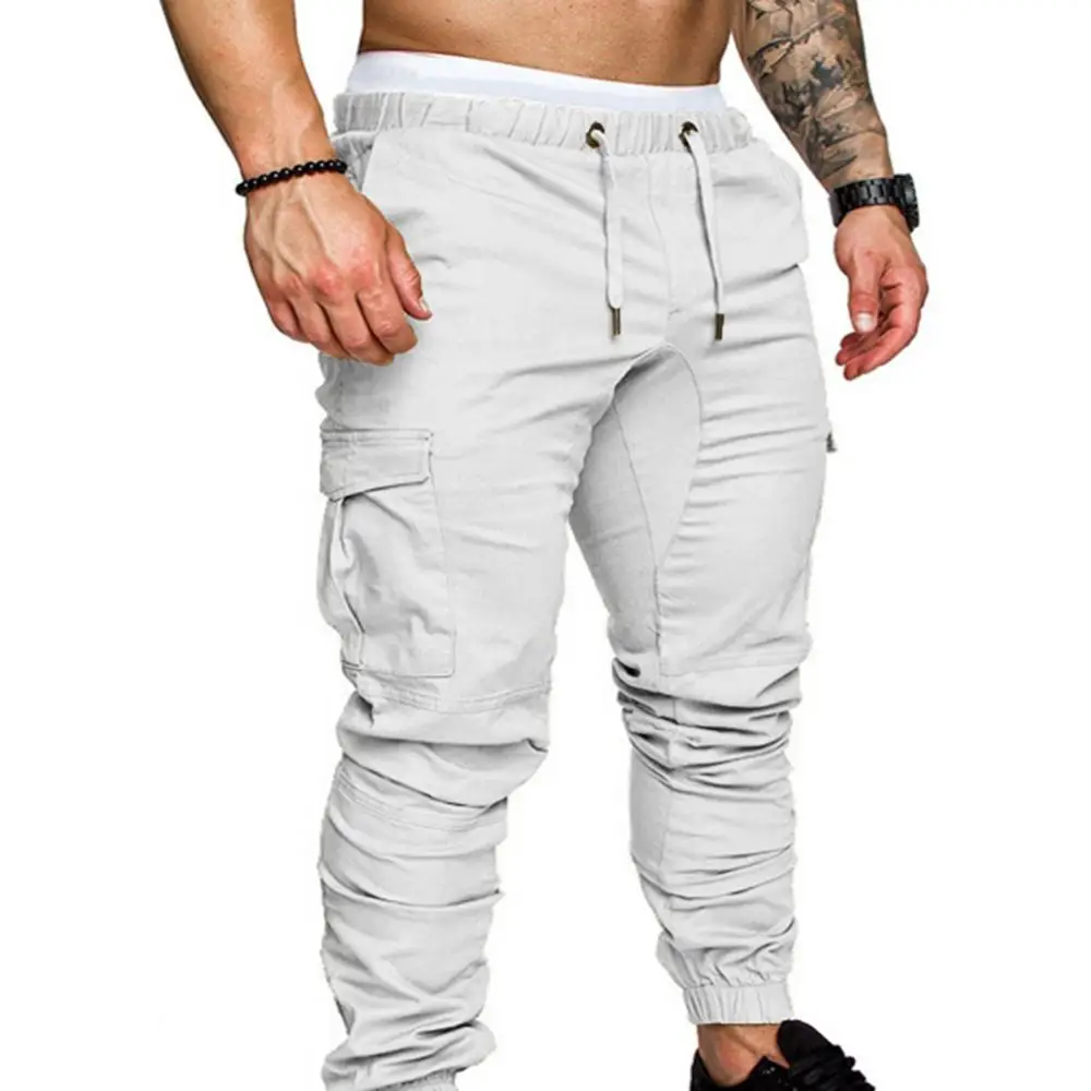 Automne hommes pantalons Hip Hop Joggers pantalons 2024 nouveau mâle fjMens Joggers solide multi-poches pantalons pantalons de survêtement S-4XL