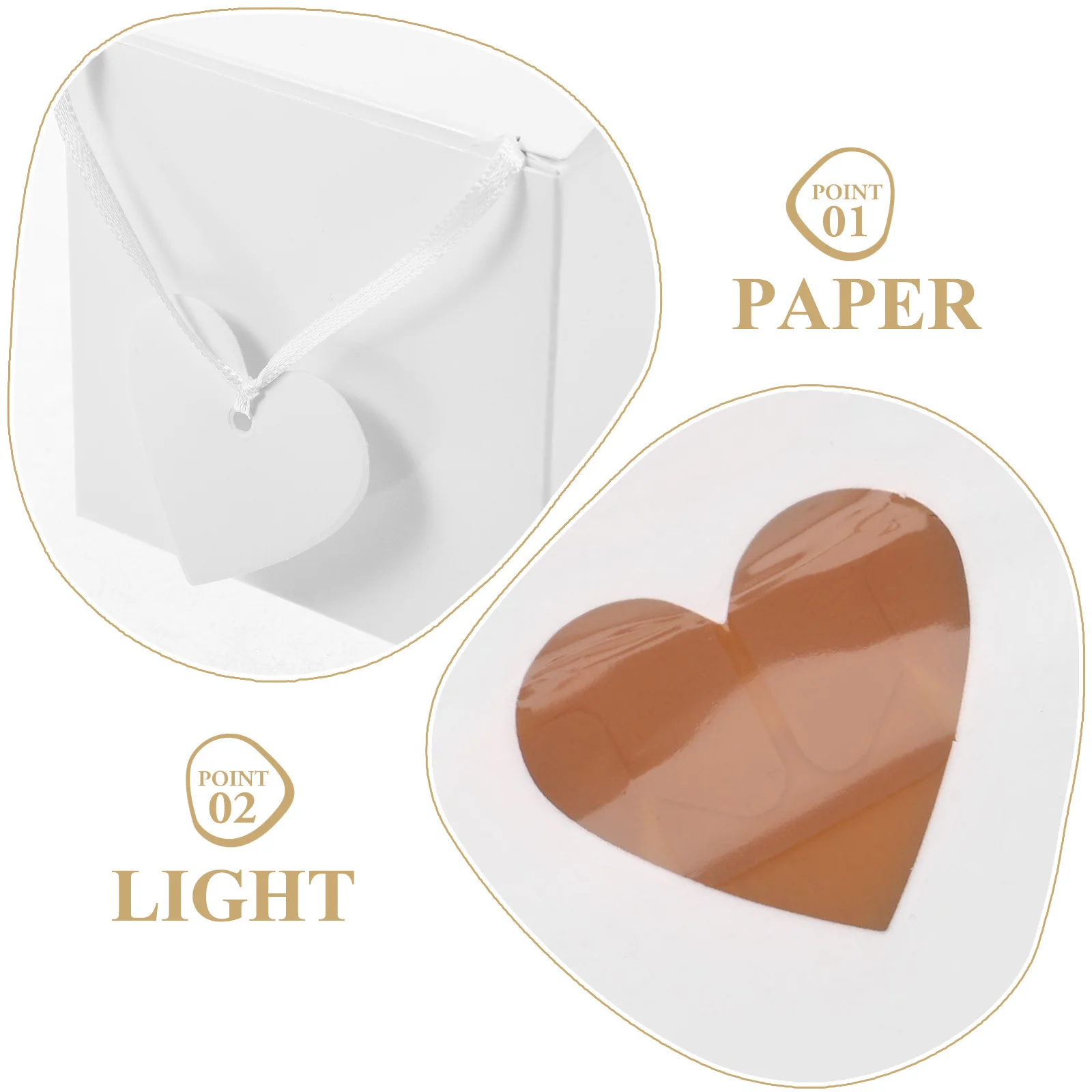 

50Pcs Candy Packaging Box Wedding Favor Boxes Party Treat Holders Free Gift Case for Holidays Birthday