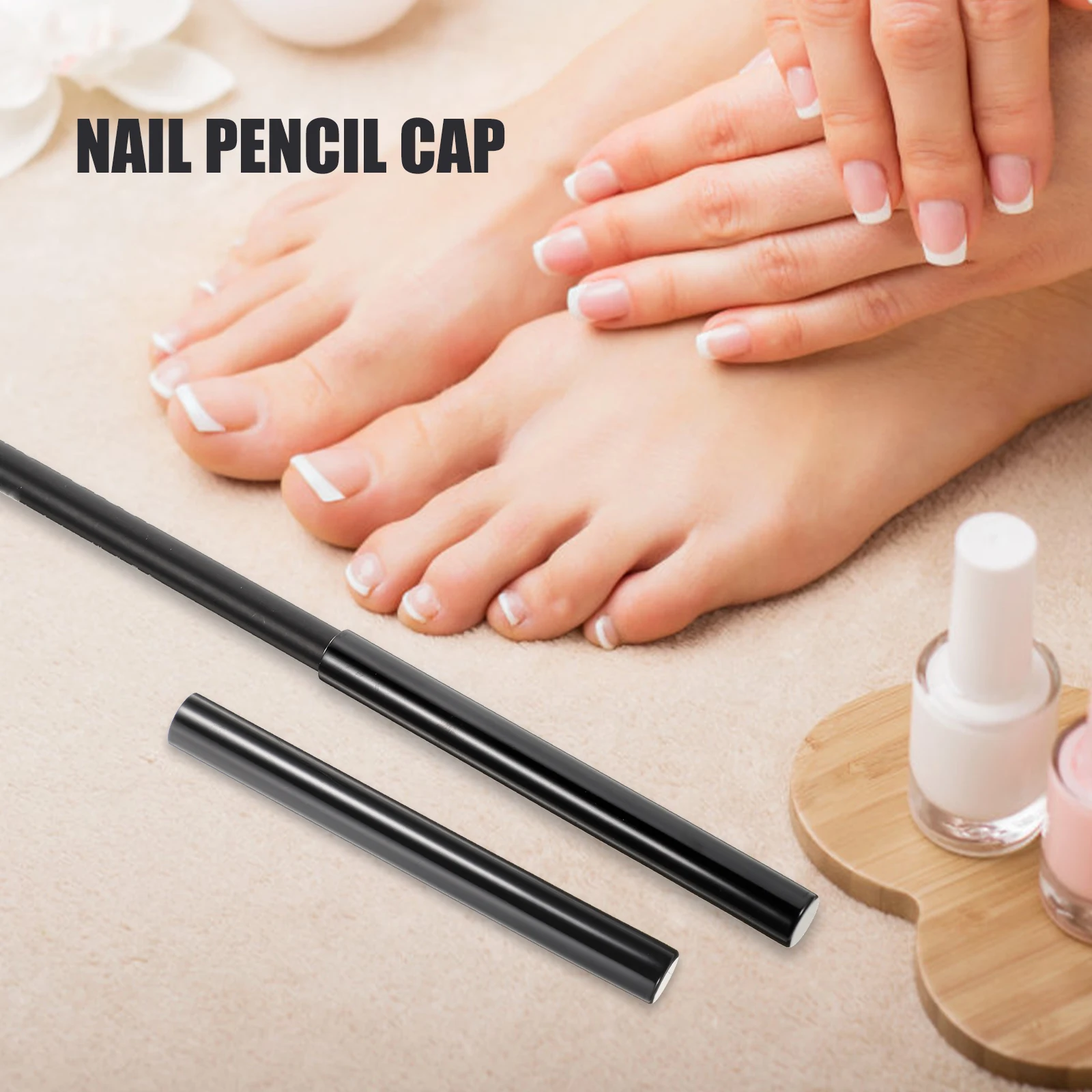 

6 Caps Art Covers Nail Sleeves Manicure Manicure Pen Caps Covers Decor Practical Nail Art Pen Sleeves