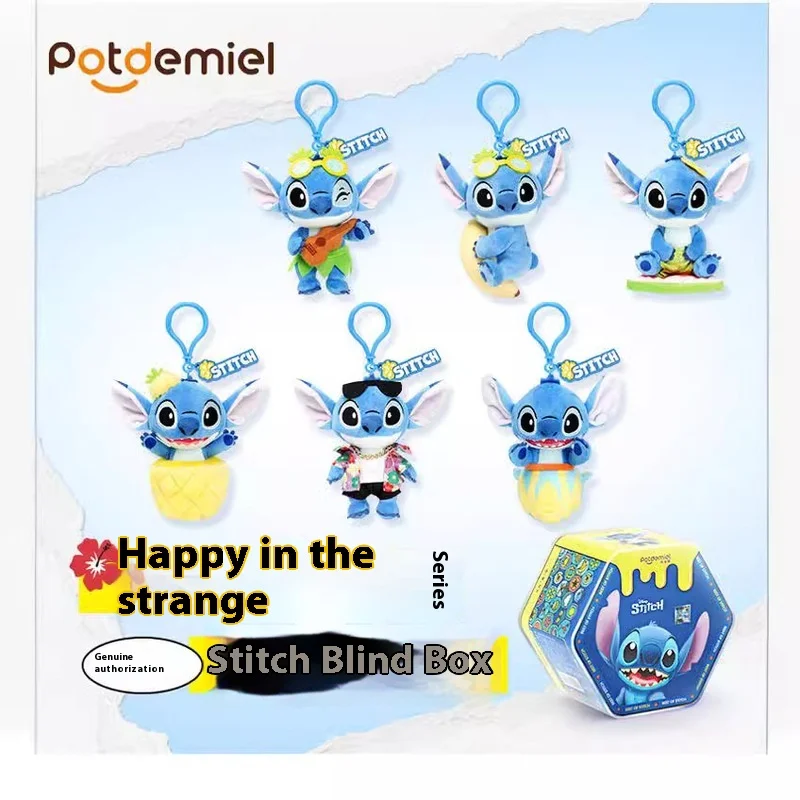 Disney actiefiguur Stitch Blind Box sleutelhanger schattig verzamelbaar verrassingspeelgoed verjaardagscadeau voor kinderen volwassenen Lilo & Stitch-serie