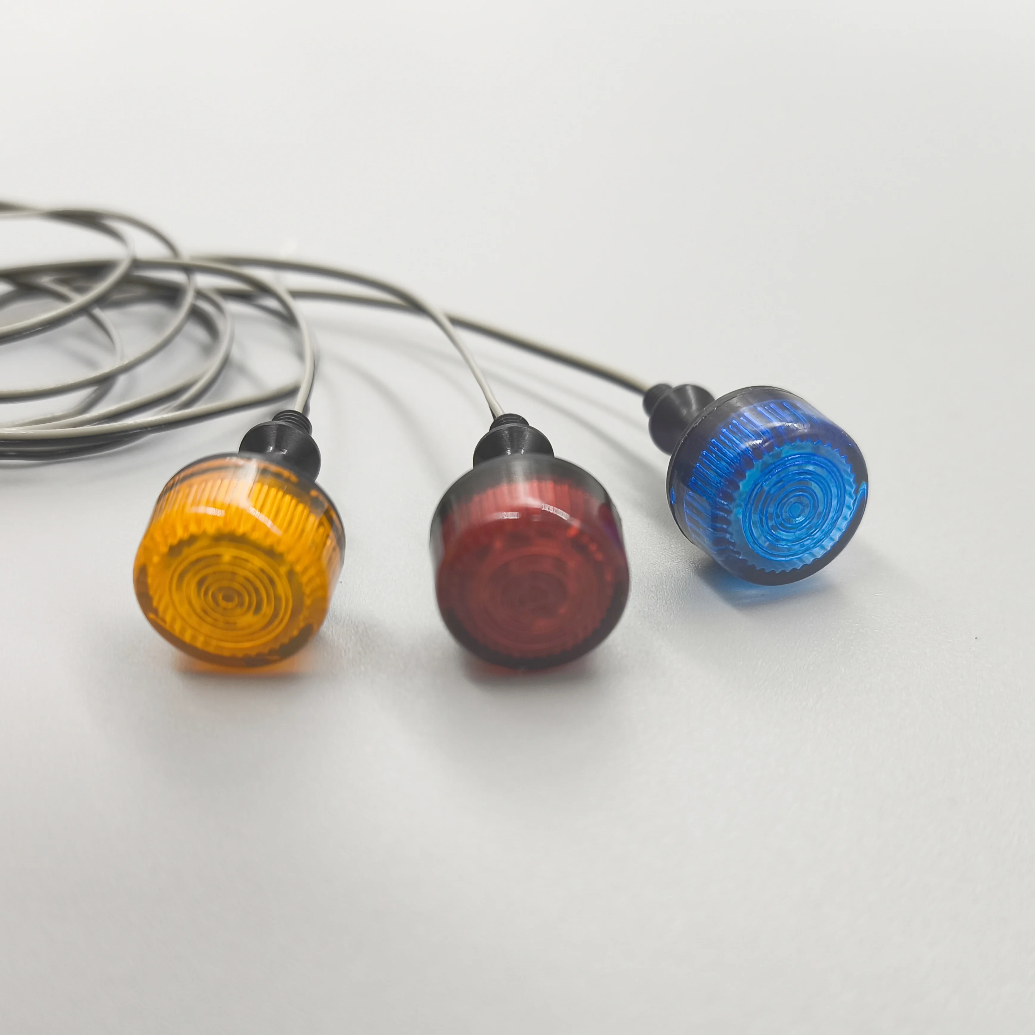 1 Psc 360 Rotating Light Warning Red Blue Yellow Light For 1/14 Tamiya Trailer Engineering Truck Excavator  Model Modified Parts
