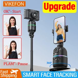 Vibrefon Smart Auto Face Tracking stabilizzatore cardanico 360 ° Selfie Stick treppiede con controllo gestuale per fotocamera Smartphone Mobile