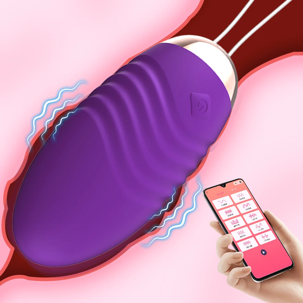 Wireless Bluetooth Mini Vibrator Egg G Spot Clit Stimulator APP Control Wear Panties Vaginal Anal Vibrator Sex Toys for Women 18