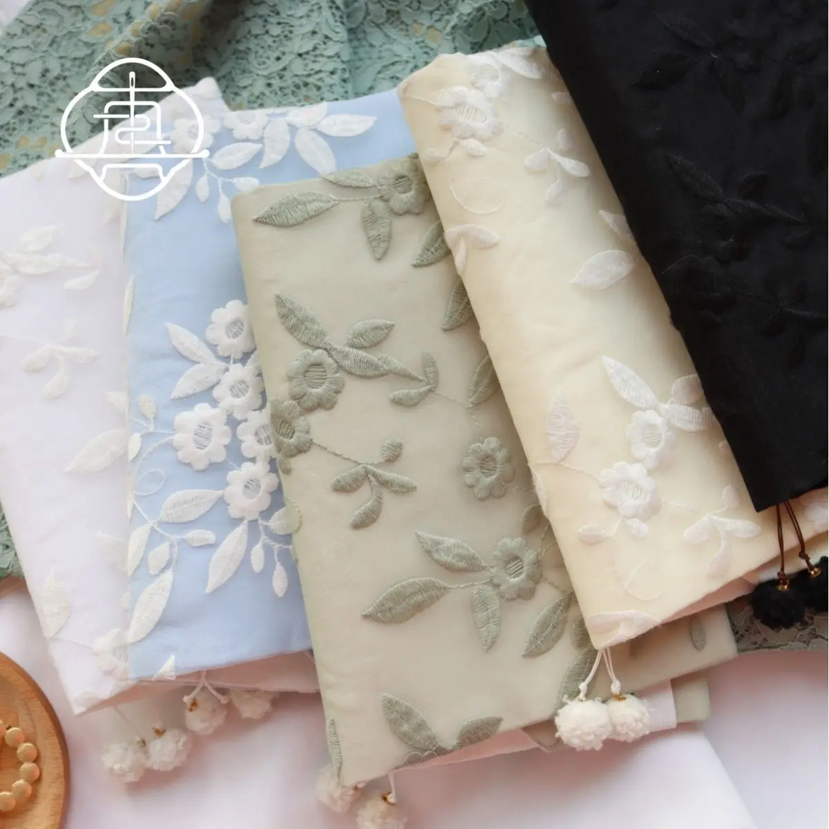 【frost flower】Original Handmade A5A6 Notebook Covers Protector Book Sleeve Crafted Fabric Products Diary Cover，in Stock