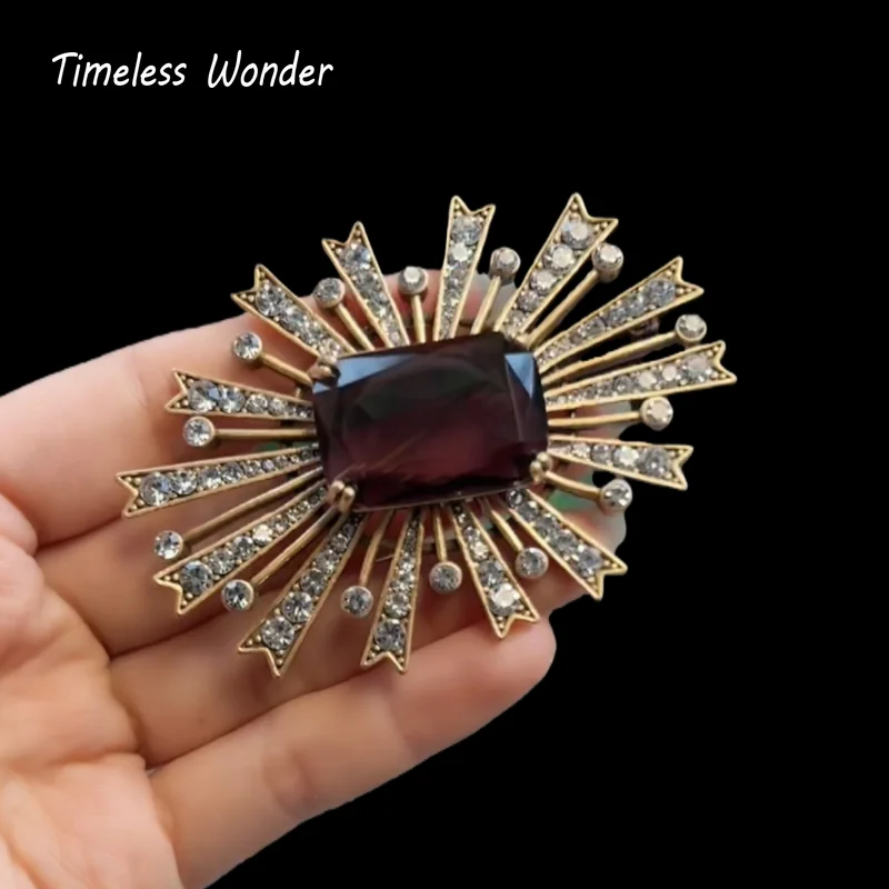 

Вневременная чудесная необычная брошь в виде фейерверка с цирконием, булавки для женщин, дизайнерские ювелирные изделия, топ, роскошный редкий винтажный стиль, подарок, стильный 7523