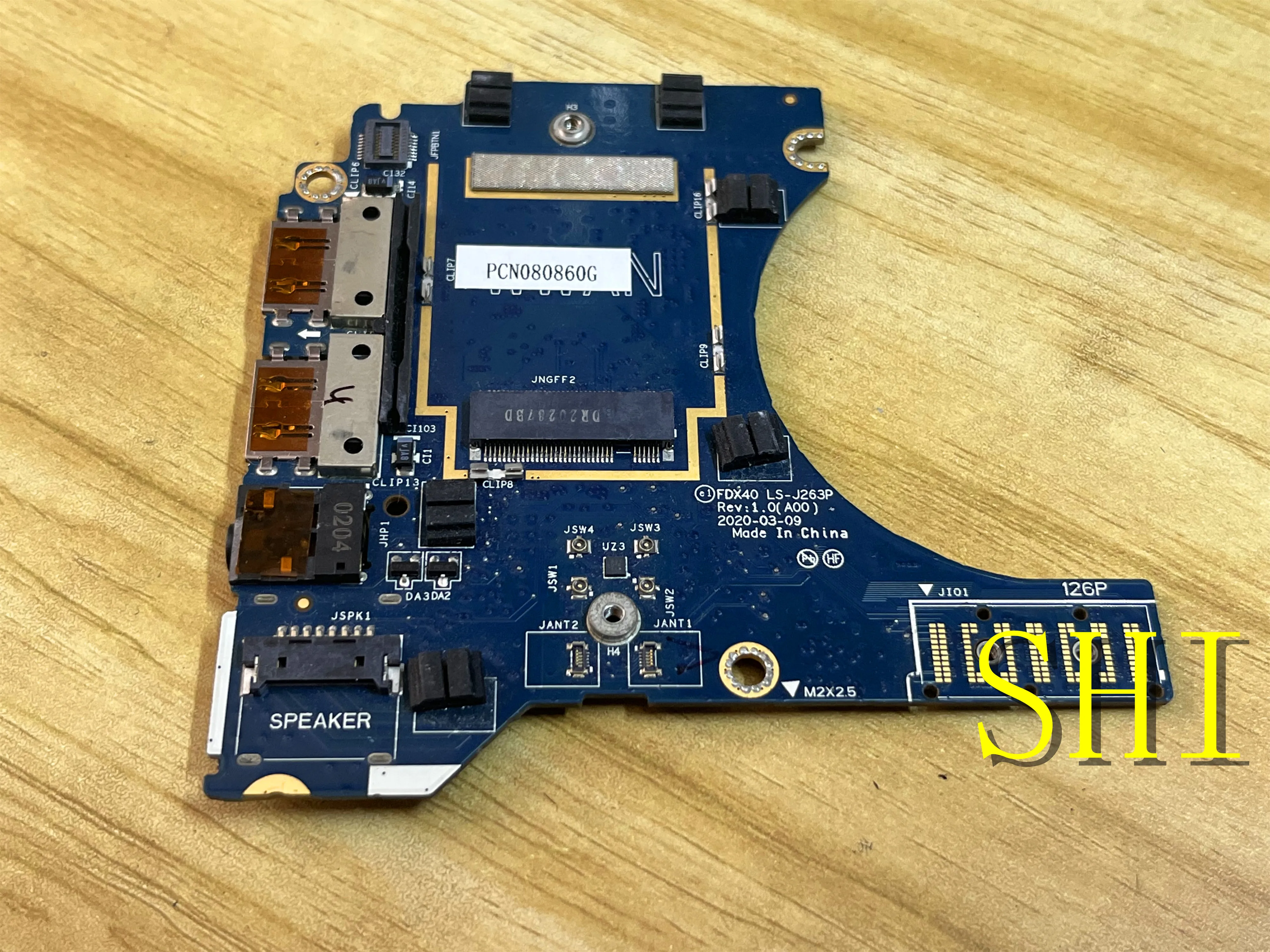 LS-J263P For Dell Latitude 7410 E7410 P119G Laptop USB Audio SIM WWAN Card Board FDX40 0WDKDT 100% Test OK  Free shipping