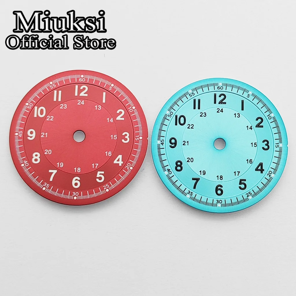 Miuksi 29mm Uhrenzifferblatt, leuchtend, passend für Uhrwerke VH31 NH35 ETA2824 2836 Mingzhu DG2813 3804 Miyota 8205 8215 821A – Detail 2