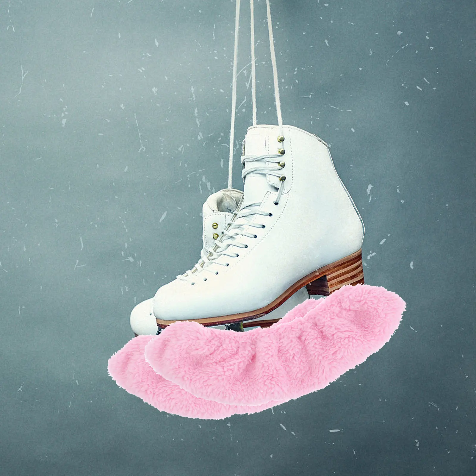 

Skate Cover Pink L Elastic Soft Comfortable Ice Skate Covers Protective Guards for Hockey Skates Hockey Covers