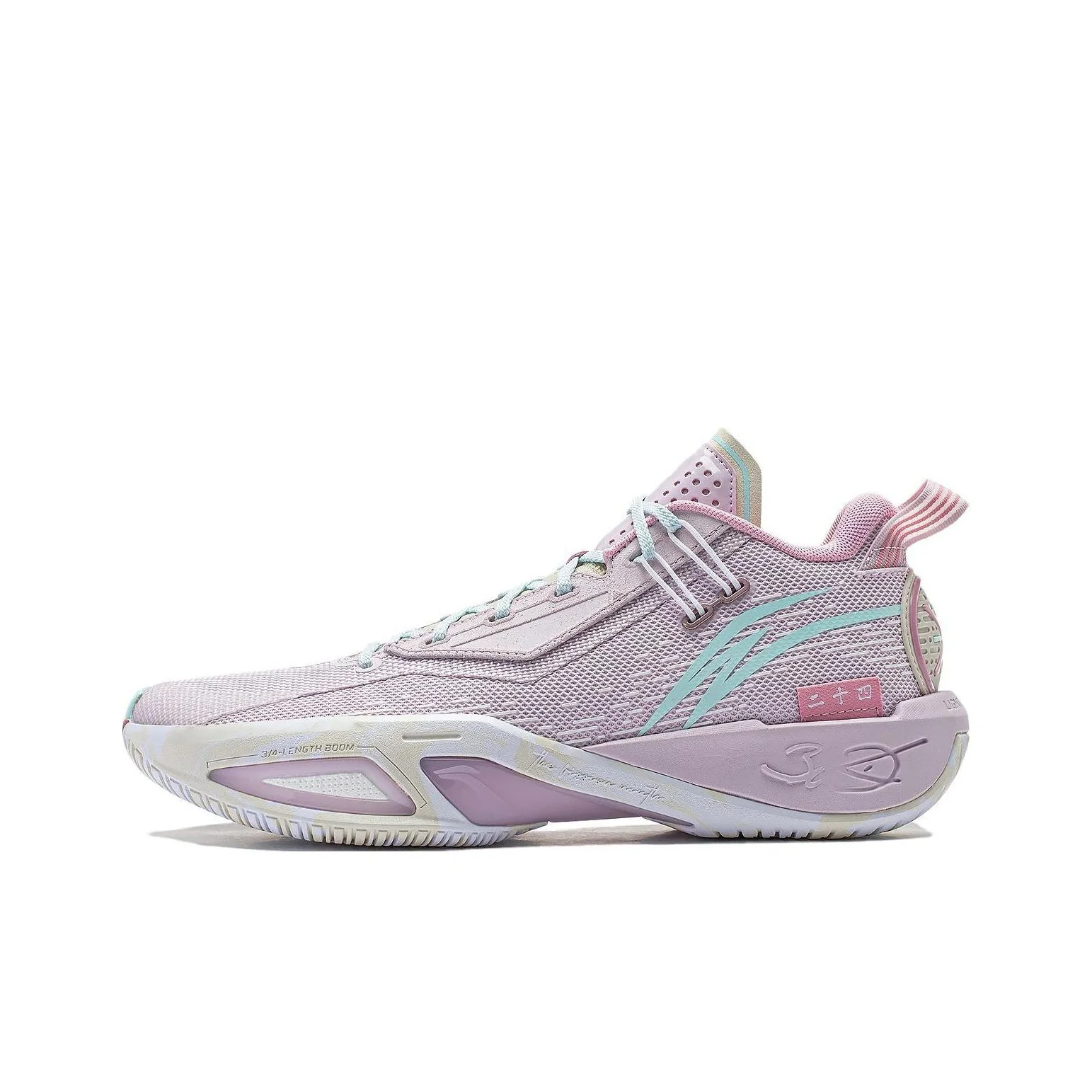 Li Ning Fission 9 Basketball Shoes Men's Low Top Pink ABPU003-6