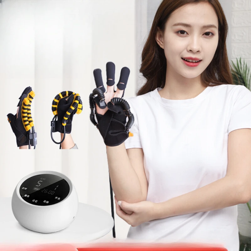 Rehabilitation Hand Trainer Stroke Hemiplegia Finger Rehabilitation Gloves Robot Finger Exercise Multifunctional Pneumatics